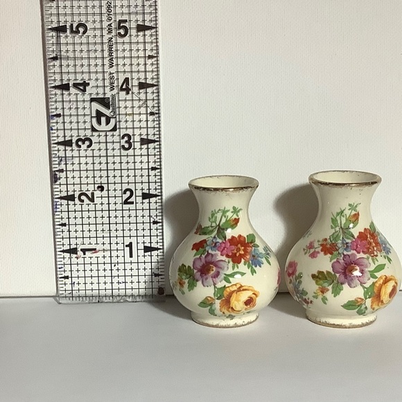 Set of 2 James Kent floral bud vases Antique - Picture 3 of 4